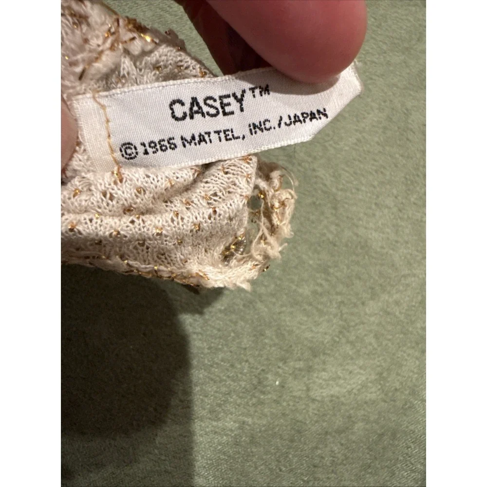 Vintage Barbie‎ Casey Doll 1966 Golden Mesh Swimsuit FLAWS